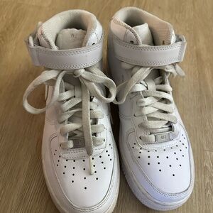 Nike Kids White High-Top Sneakers